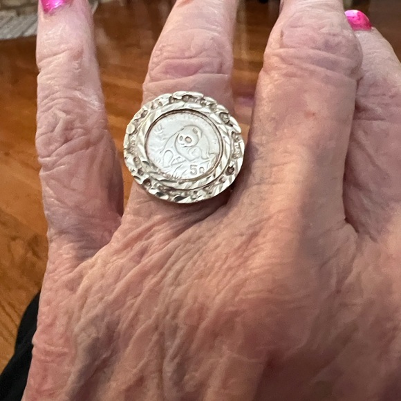 Silver Coin Ring 925 - Picture 8 of 8